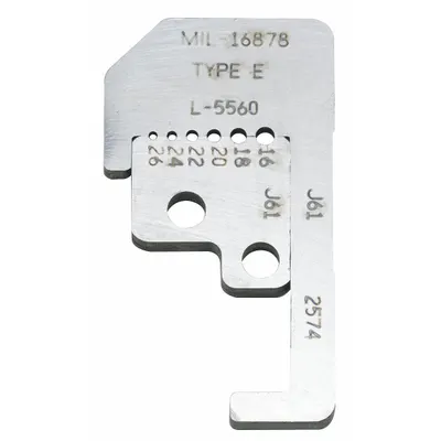 IDEAL Replacement Blade Set: 25/32 in Overall Lg, Steel, Less than 6 in, 10F564 - Wire Stripper Replacement Blades
