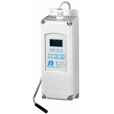 RANCO Temperature Control: Dual Stages, Heat or Cool, -30°F to 220°F, Digital - Dual-Stage Electronic Temperature Controls