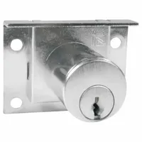 Mortise deadbolt lock for doors up to 7/8 in thick. Satin chromium-plated finish. Includes conventional core cylinder with core. ADA compliant. No keyway, no visual indicator, not ligature-resistant