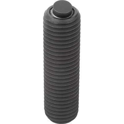 KIPP Fully-Threaded Gripper w/Flat Pad: Steel Insert, M20, 50 mm Thread Lg - Fully-Threaded Grippers with Flat Steel Pad