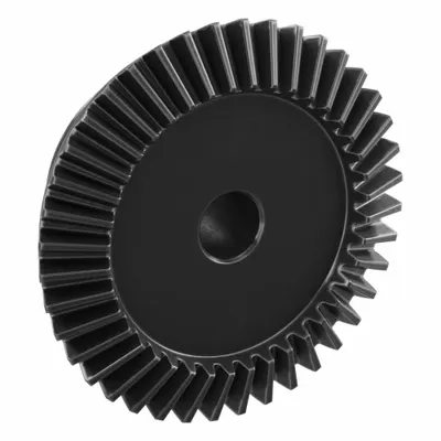 KHK GEARS Bevel Gear: Straight, Gear Ratio 2, Module m 1.5, 40 Teeth, Black Oxide-Coated Steel - Straight Teeth Metric Bevel Gears & Pinions