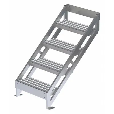 TRI-ARC Configurable Platform Ladder: 3.8 ft Overall Ht, 29 in Overall Wd - Stairway Ladders