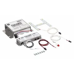 Emergency driver with LED array retrofit, delivering 1,250 lumens at 3.5 A output. Operates on 120/277V AC input with a Nickel Cadmium battery. Used to provide backup lighting during power outages in commercial and industrial facilities.