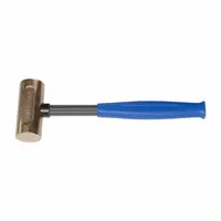 Mallet: Steel Handle, 2 lb Head Wt, 1 1/4 in Dia, 3 3/4 in Head Lg, 12 in Overall Lg (MPN AM2BZCG)