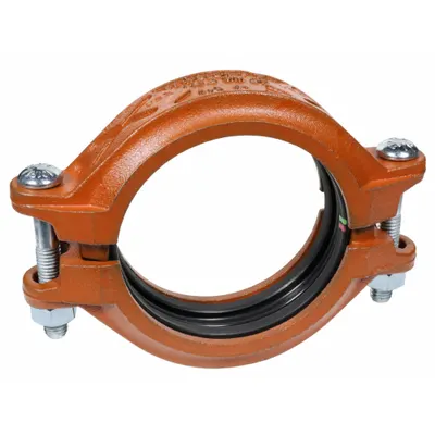 GRUVLOK Clamp Coupling: Clamp, 4 in x 4 in, Ductile Iron, NBR Seal - Grooved Pipe Couplings
