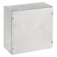 HOFFMAN Enclosure: Steel, 8 in x 8 in x 8 in, NEMA 1, Solid Cover, Screw On, Galvanized (MPN ASG8X8X8NK)