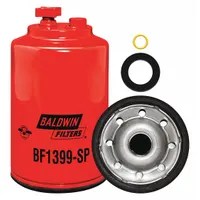 BALDWIN FILTERS Fuel Filter: Spin-On, 4 1/4 in Outside Dia, 1"-14 Thread Size, Cellulose, BF1399-SP