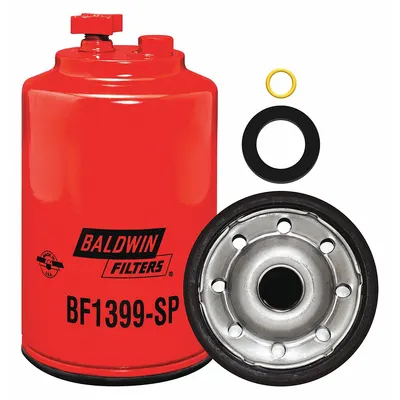 BALDWIN FILTERS Fuel Filter: Spin-On, 4 1/4 in Outside Dia, 1"-14 Thread Size, Cellulose - Spin-On Fuel Filters