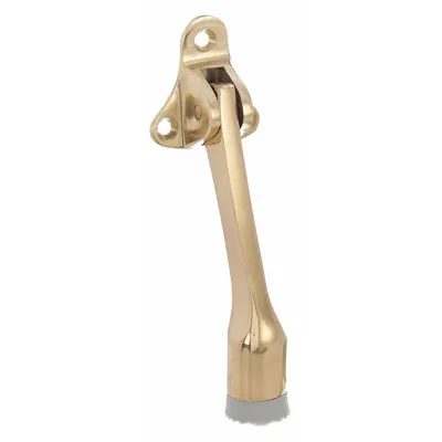 OEM Lever Door Holder, Brass, Yellow, 1-5/8 in Wd, 4 in Ht - Lever Door Holders