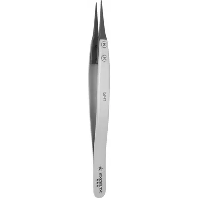 EXCELTA Tweezer Replacement Tips: Carbon Fiber, Point, Straight Tip - Replaceable-Tip Tweezers