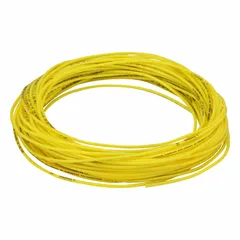 This polyurethane tubing has an inside diameter of 1/16 in and outside diameter of 1/8 in, supplied in a 100 ft length. It is rated for a maximum operating pressure of 250 psi at 180°F and has a hardness of Shore A 90 to 95. Suitable for pneumatic and fluid transfer applications requiring flexibility and abrasion resistance.