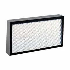 HEPA filter for laminar flow workstations, measuring 4 inches in height and 30 inches in width. Designed to remove airborne particles, maintaining a clean air environment for sensitive processes. Suitable for use in compatible laminar flow workstations.