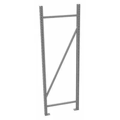 TENNSCO Bulk Storage Upright Frame: 72 in Overall Ht, 14 ga, 17,000 lb Load Capacity - Standard Welded Uprights for Bulk Racks