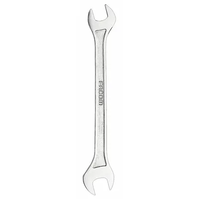 FACOM Open End Wrench: Alloy Steel, Satin, 18 mm_19 mm Head Size, 9 27/32 in Overall Lg - Metric, Double End, Open End Wrenches