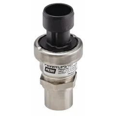 Stainless steel pressure transmitter with 0.5 to 4.5V DC output, 0-500 psi range, ±1.5% accuracy, and 1/8 in Male NPT connection. Features IP67 rating, 3x overpressure capability, and 259 bar burst pressure. Suitable for pressure monitoring in HVAC, refrigeration, and hydraulic systems.