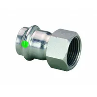 VIEGA PROPRESS Crimp Adapter Fitting: 1 in CTS x 1 in Pipe Size, Straight, Press-fit x FNPT, EPDM (MPN 80100)