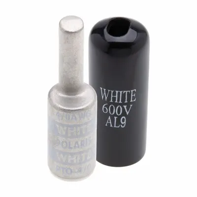 POLARIS Compression Pin Terminal: 2/0 AWG Pin Size, Offset Pin Orientation - Pin Terminal Compression Adapters