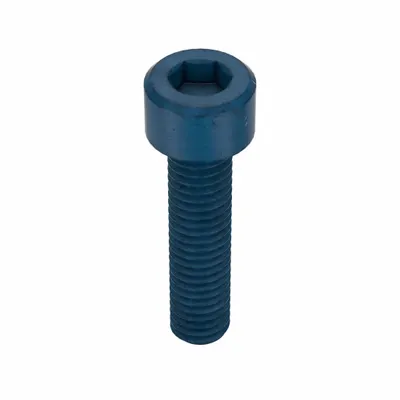 METRIC BLUE Socket Head Cap Screw: M6x1.00 Thread Size, 25 mm Lg, Std, Blue Phosphate - Metric System Standard Socket Head Cap Screws