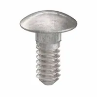 Carriage Bolt: Square Neck, #10-24 Thread Size, 1/2 in lg, Stainless Steel, 18-8, Plain, 50 PK (MPN ZBOLT-4952)