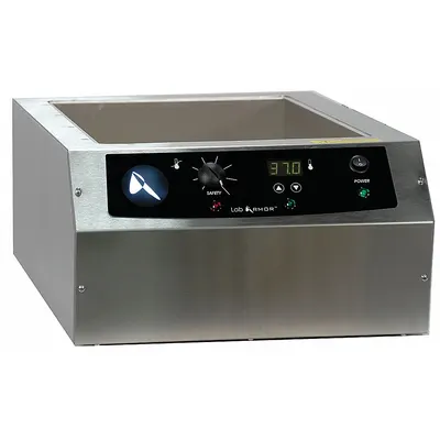 Lab Armor Bead Bath: 23 3/8 in Overall Dp, 8 1/2 in Overall Ht - Bead Bath Heaters