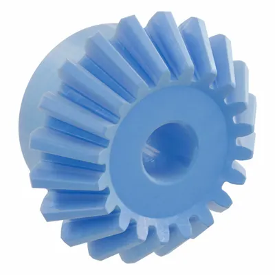 KHK GEARS Bevel Gear: Straight, Gear Ratio 1.5, Module m 2.5, 20 Teeth, Nylon - Straight Teeth Metric Bevel Gears & Pinions