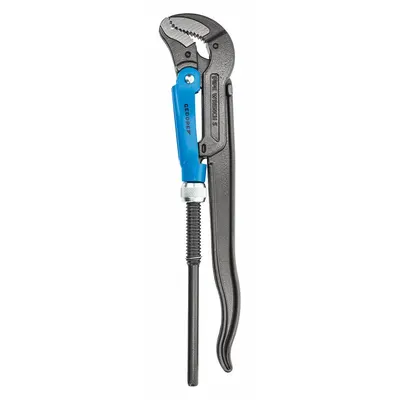 GEDORE Elbow Pipe Wrench: Alloy Steel, 3 in Jaw Capacity, Serrated, 25 in Overall Lg - Swedish Pipe Wrenches