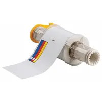 Pre-Cut Label Stock Roll: No Legend, Color Bar, 4 in x 6 in, 6 in x 4 in, Vinyl, Indoor/Outdoor (MPN 130811)