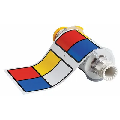 BRADY Pre-Cut Label Stock Roll: No Legend, NFPA Diamond, 6 in x 6 in, 6 in x 6 in - Brady Right-To-Know Diamond Precut Label Rolls