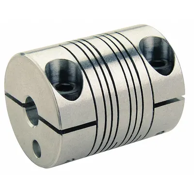 RULAND MANUFACTURING Motion Control Coupling: 3° Angular Misalignment, 1/8 in Bore Dia 1, Inch - High-Precision Clamp-On Beam Shaft Couplings