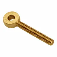 AMPG Fixed Rod End: Brass, Plain, 2 in Hole Center-to-End Lg, Right Hand, 1/4"-20 Thread Size (MPN ZEB52-BR)