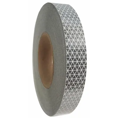 ORALITE Reflective Tape, White, 1 in x 50 yd, Acrylic Adhesive - Vehicle Reflective Tapes