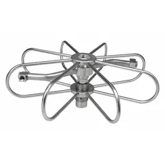 This duct and tank cleaner from MOSMATIC features a stainless steel housing and a 3/8-inch NPTF inlet. It includes two nozzles for effective cleaning of flat surfaces and confined spaces in industrial settings such as HVAC systems and facility maintenance.