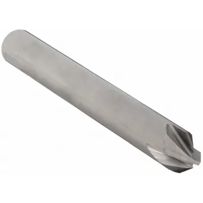 OEM Carbide Chamfer Mill, 4 Flute, 60°, 1/8" Mill Dia, 1-1/2" OAL - Carbide Chamfer Mills