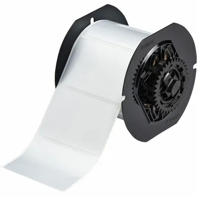 BRADY Pre-Cut Label Stock Roll: 2 in x 3 in, 2 in, Metalized Polyester - Brady Precut Label Rolls