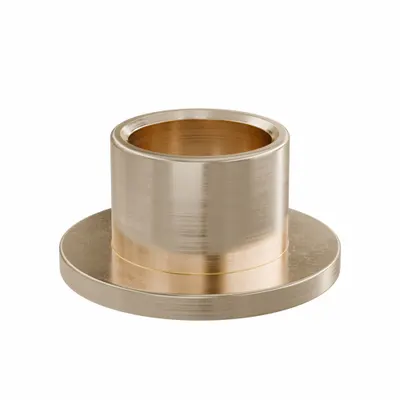OILITE Flanged Sleeve Bearing: Bronze, SAE 841, 1/2 in Bore, 5/8 in OD, 1/2 in Lg - Lubricated General Purpose Metallic Flanged Sleeve Bearings