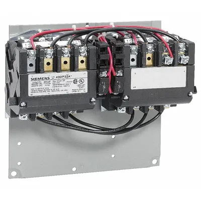 Siemens 43DP32AF Reversing NEMA Contactor, 3 Poles, Size 1, 27 A, 120V AC Coil - Reversing NEMA Contactors