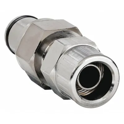 COLDER Quick Connection Insert: Insert, 1/4 in ID x 5/32 in ID x 1/4 in OD Size - Chrome-Plated Brass Quick-Disconnect Tube Fittings