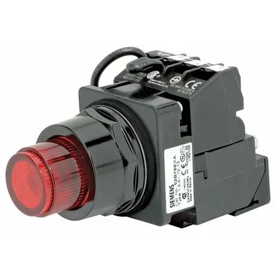 Siemens Illuminated Push Button: Illuminated, Extended Profile, Non-Metallic, 30 mm - Illuminated Extended-Length Push Buttons