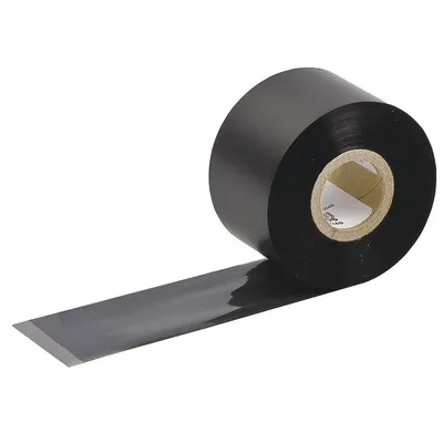 BRADY Single-Color Ribbon R6011, Black, Resin, R6000 Series - Brady Single-Color Ribbons