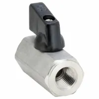 APPROVED VENDOR Manual Two-Way Ball Valve: 1/4 in Nominal Valve Size, 316 Stainless Steel, One-Piece (MPN G-SSMF-25NL)