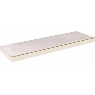 HALLOWELL Boltless Shelf: 48 in x 36 in, 755 lb Load Capacity, Particleboard, Tan - Particleboard Decking Shelf Kits for Boltless Shelving