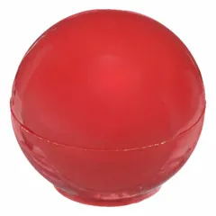 This ball knob features a threaded hole for manual adjustment and clamping on industrial machinery, control panels, and equipment. Made of thermoset material, it has a 1.375 in diameter, 3/8"-16 thread, and 20 mm thread length.