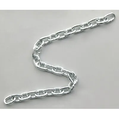 Dayton Straight Chain: Carbon Steel, 545 lb Working Load Limit, Straight - Welded Straight-Link Tailgate Chains