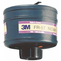 NIOSH-rated Acid Gas (AG) and Organic Vapor (OV) cartridge for powered air-purifying respirator (PAPR) systems. Magenta color code indicates acid gas protection. Pack of 6 cartridges for use in environments where acid gases and organic vapors are present.