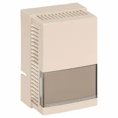 Replacement cover for Siemens TH 192 S pneumatic thermostats. Made of beige plastic with the Siemens logo. Mounts vertically. Part of the Siemens 192 series repair parts and tools.