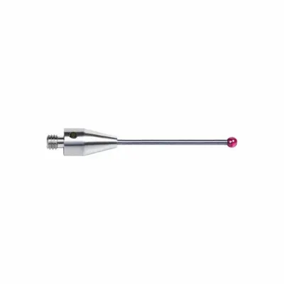 INSIZE M3 Straight CMM Stylus, 0.079 in Ruby Ball Tip, M3 Thread - Straight CMM Styli