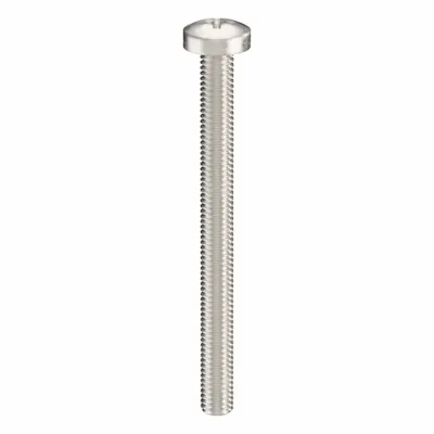USA INDUSTRIALS Machine Screw: M6x1.00 Thread Size, 70 mm Lg, 18-8, Stainless Steel, Plain - Pan Head Machine Screws