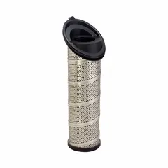 Hydraulic cartridge filter element with microglass media for removal of contaminants from hydraulic fluid. Used in industrial machinery such as mobile equipment, presses, and injection molding machines to protect pumps and valves. Specification value 20.