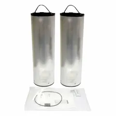 Replacement filter element for compressed air treatment systems. Contains Snowstorm Filled Activated Carbon for removal of contaminants, odors, and impurities from air or gas streams. Suitable for use in compatible Parker filtration housings.