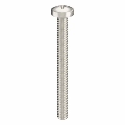 USA INDUSTRIALS Machine Screw: M6x1.00 Thread Size, 60 mm Lg, 18-8, Stainless Steel, Plain - Pan Head Machine Screws
